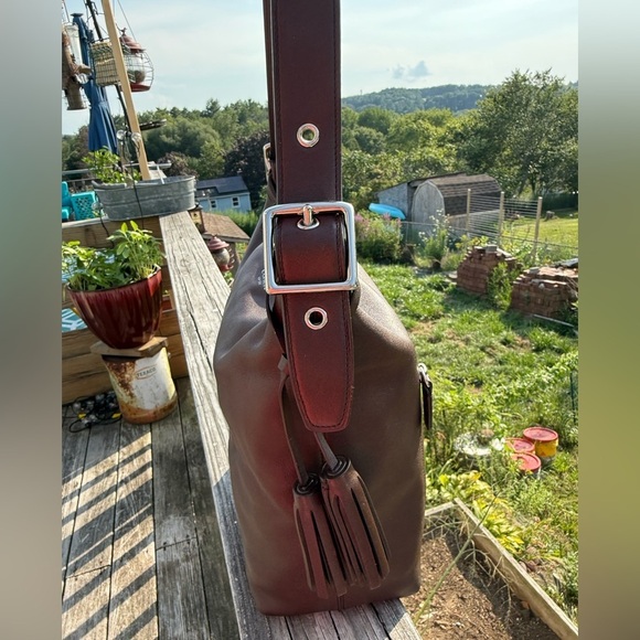 Coach 2013 Legacy Convertible Leather Duffle Bag #19889 VGUC Tassles Mahogany - Picture 6 of 10